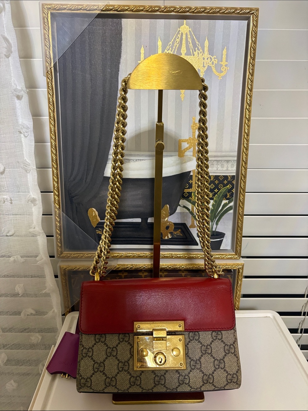Gucci 🌹Padlock Small GG Supreme Shoulder Bag -Excellent condition